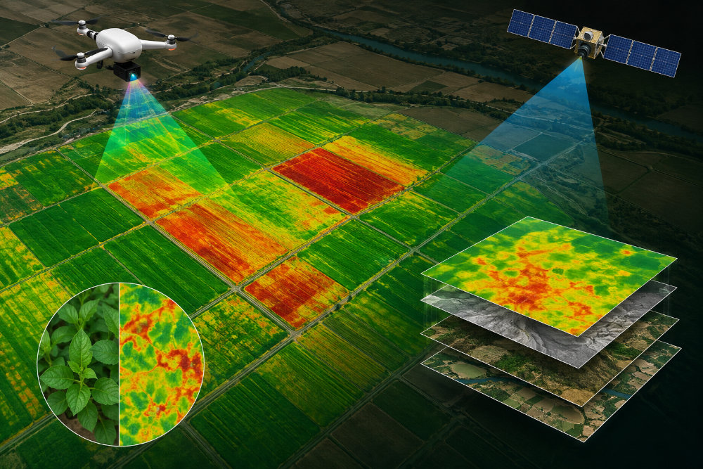 Exemple de tableau de bord GeoNatSat — Polluants : Analyse des sous‑sols